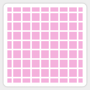 Retro style pink check 2 Sticker